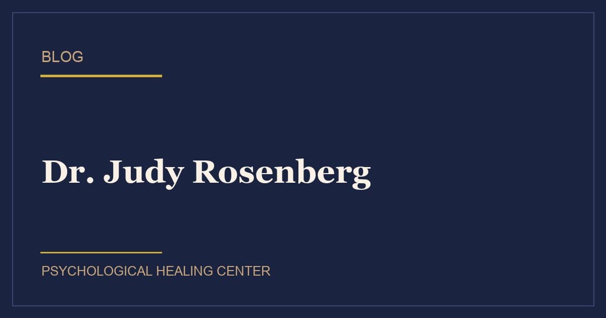 Dr. Judy Rosenberg