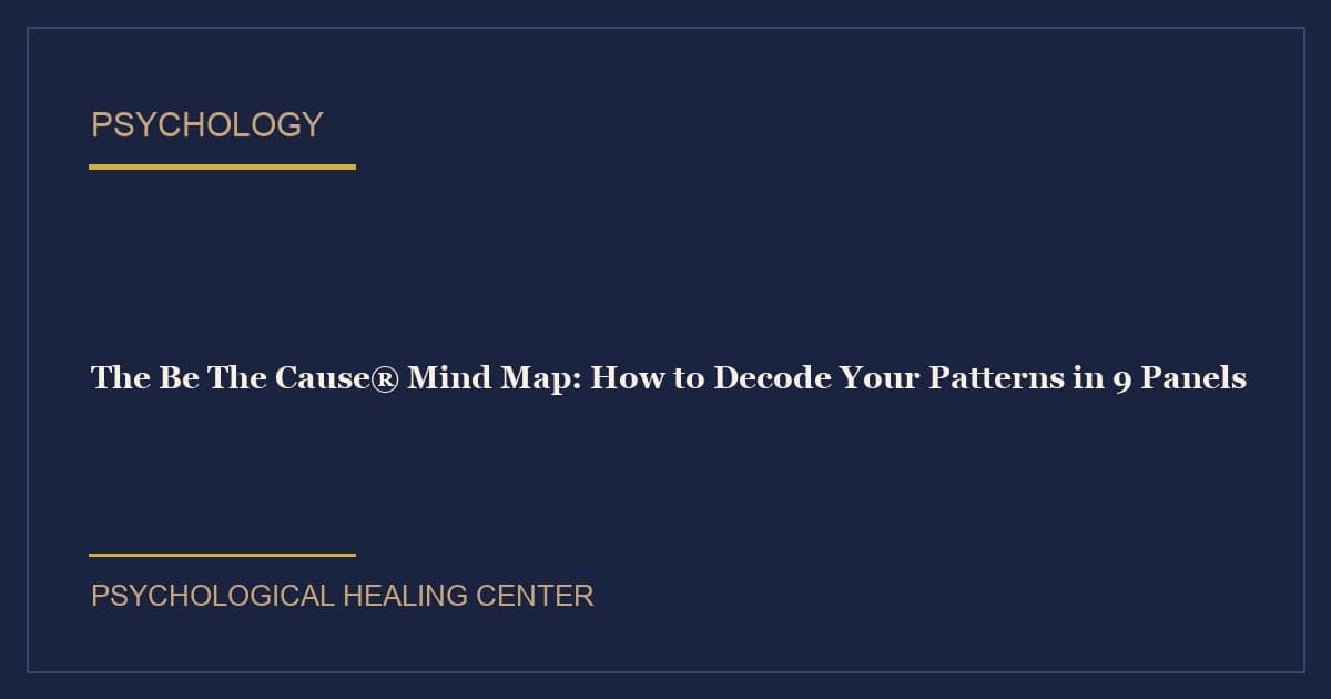 The Be The Cause® Mind Map: How to Decode Your Patterns in 9 Panels